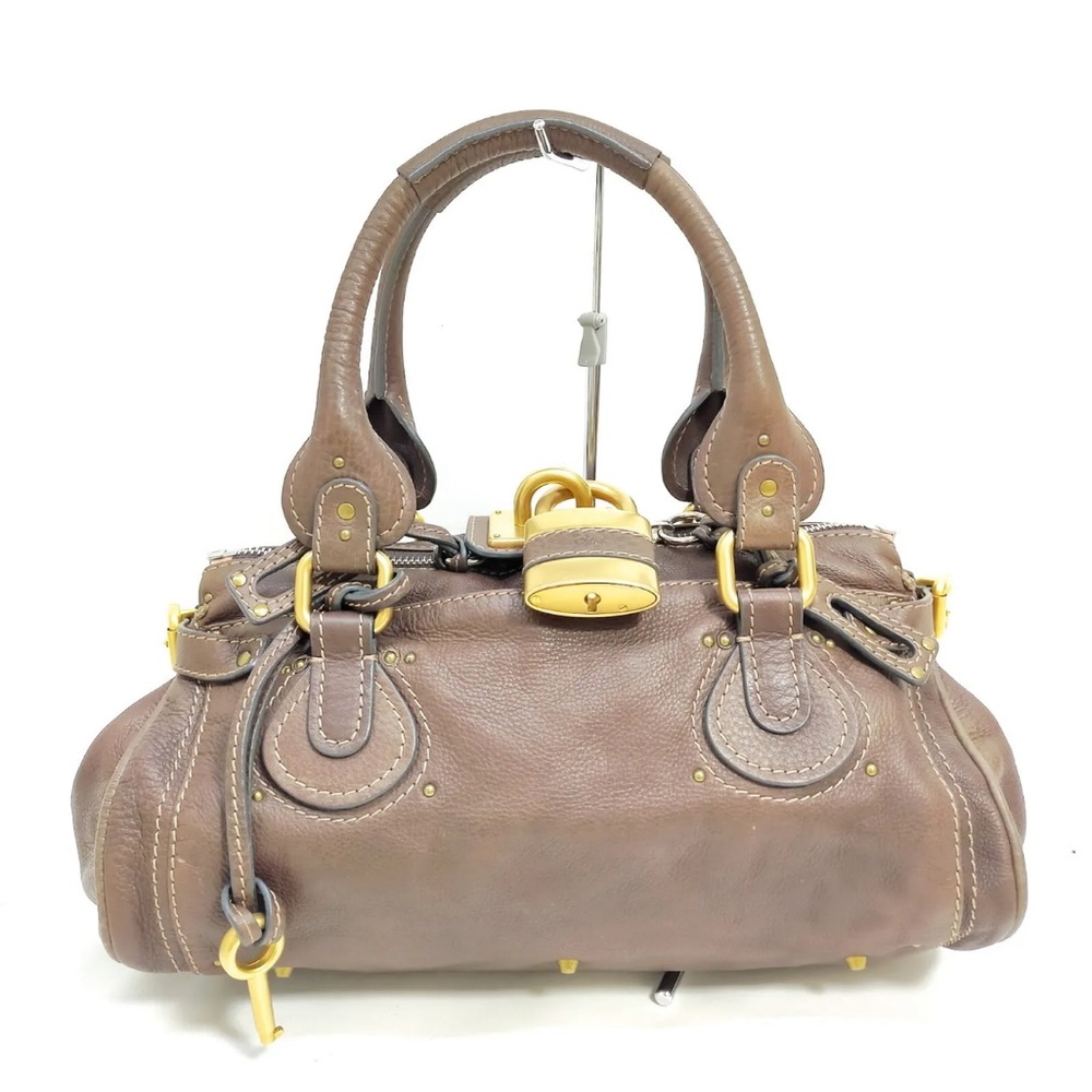 Chloe Hand Bag  Brown Leather